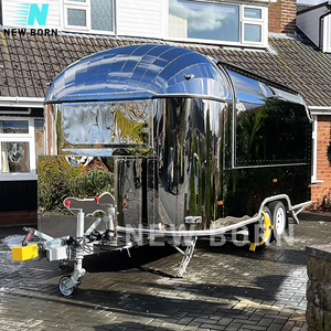 NOUVEAU BORN Taco Food Trailer Hot Dog Truck Catering Trailer Cuisine mobile Four à pizza au feu <span class=keywords><strong>de</strong></span> bois Food Truck à vendre - Product Image 2