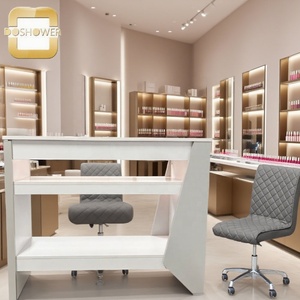 Station de séchage de vernis à ongles 2 places de <span class=keywords><strong>porte</strong></span>-revues avec un dessus en marbre élégant pour séchoir à ongles à LED UV et à main - Product Image 6