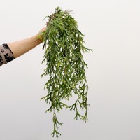 Plantes vertes artificielles, fougères pour plafond et décoration murale, eucalyptus, feuilles en forme de bois de cerf pour la décoration de fenêtre