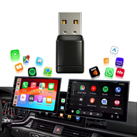 Adaptador Inalámbrico 2 en 1 TK TKCP009 Plug and Play de Bajo Consumo para CarPlay y Android Auto, Mini USB C BT con 1 Año de Garantía
