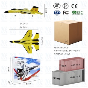 Máy bay điều khiển từ xa AiJH Plane Uack Aviones, mô hình siêu nhẹ, nhỏ gọn, giá rẻ, động cơ <span class=keywords><strong>RC</strong></span>, máy bay Su 35, dành cho trẻ em. - Product Image 4