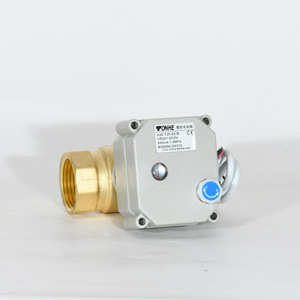 Vanne à boisseau sphérique électrique en laiton DN25 1 pouce pour milieux aqueux et oxygénés avec ports filetés internes et externes - Product Image 2
