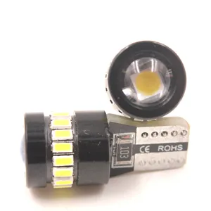 18SMD ไฟ LED 12-18V สำหรับรถยนต์156LMS T10 W5W ไฟภายในรถ Canbus แผงตัวเลขท้ายรถ LED T10 3014