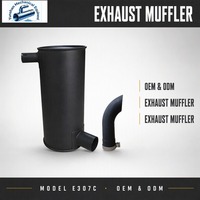 Silencieux pour CAT E307C, 20 ans d'expérience, vente en gros, OEM, ODM, pour moteur diesel, générateur, bulldozer, excavatrice, chargeuse