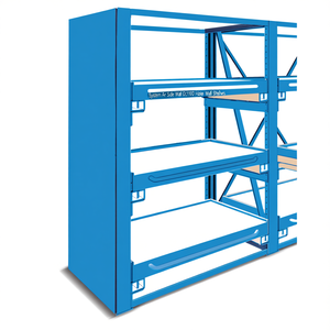 Fami System Ar Side Wall D1100 H2010 Blue Ral5012 Wall Shelves - Product Image 3