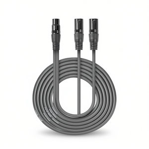 Cable de Audio XLR 2x Macho a XLR Hembra de 3 Pines 1.5m Balanceado de Grado Profesional - Product Image 3