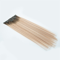 Extensiones de Cabello Humano Virgen Ruso Remy 100% Natural, con Clip, sin Costuras, al por Mayor, para Mujeres