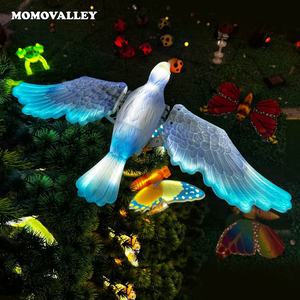 Materiales ABS LED dan 3D lámpara de pájaro escultural decoración con motivo de estatuilla para decoración de árboles de parque impermeable al aire libre - Product Image 4