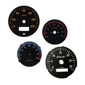 Özelleştirme otomatik Rpm metre hız göstergesi araba Max küme ölçer Faceplate