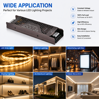 Alimentation LED à tension constante ultra-mince 24V 400W avec fonction de gradation et démarrage progressif pour éclairage décoratif