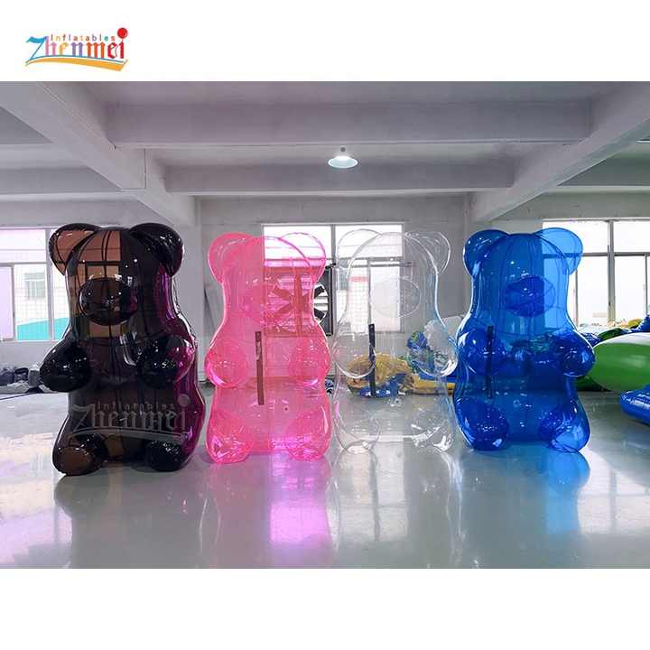 Zhenmei Custom Giant PVC Transparent Bear Inflatable Balloon