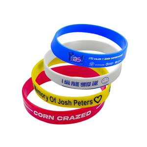 Custom High-Quality Printing Silicone Wristband Events Festival Park Wristbands Wholesale Cheap Children's Silicone Wristbands