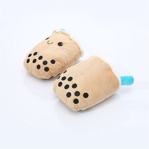 Wholesale Dog Toy Interactive Squeaky Cute Pearl Milk Tea Molar <b>Plush</b> Stuffed Puppy Chew Toys Playing Funny Dogs Chewing Pet Toy - Product Image 2