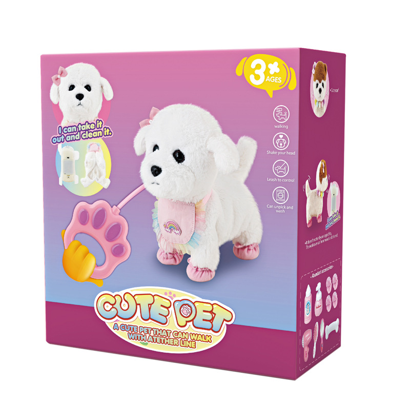 Interactive Electric Plush Dog Toy - Walking, Barking, Voice Touch Sensor - Electric Interactive Pup