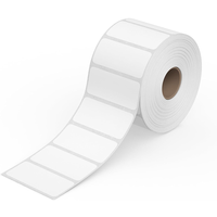 Étiquettes thermiques blanches vierges en gros, 3x2 pouces, autocollantes, rectangulaires, imperméables, en papier, pour codes-barres