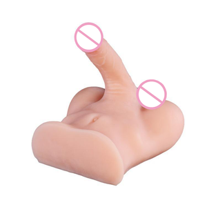 Masturbador de un solo canal con forma de medio cuerpo masculino y glúteos grandes para mujeres y hombres, juguete sexual, dildo realista enorme para masturbación gay - Product Image 4