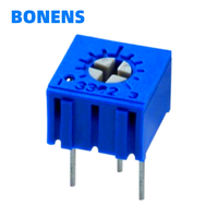 Potentiomètre de réglage linéaire à commande unique Bonens 3362R, à tête conique, en céramique, de 100R à 1M