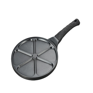 Seven Hole Lotus Leaf Shape Maifan Stone Breakfast Frying Pan Nonstick Round Baking Tray Poached Egg Pan - Product Image 5