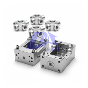 Service d'usinage CNC, composants de moule à injection en alliage d'aluminium, cavité de moule haute précision, pièces usinées CNC - Product Image 1