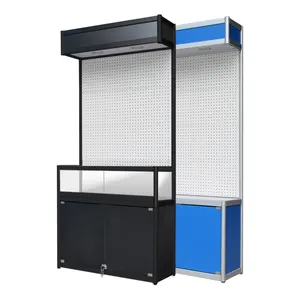 Top Selling Pegboard Display Stand Showroom Racks Shop Floor Standing Shelf