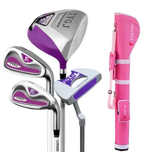 Demi-ensemble de clubs de golf pour femmes, 6 pièces de haute qualité, clubs de golf d'entraînement en carbone pour femmes
