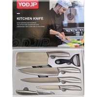Ensemble de couteaux de cuisine 7 pièces en gros populaires avec manche creux et couteau de chef éplucheur de ciseaux pour la cuisine