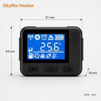 Interrupteur universel de chauffage à air LCD pour chauffage au diesel 2KW 5KW, affichage bleu, télécommande 433MHz