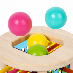 Juego de Mesa Educativo 3 en 1 de Madera para Niños: Juguete de Equilibrio, Palos de Arrastre y Entrenamiento Cognitivo de Colores - Product Image 6