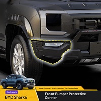Protection d'angle de pare-chocs avant BYD Shark 6, anti-rayures, ABS noir brillant, accessoires extérieurs, installation facile CN 1