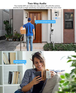 Tuya Smart 6MP Dual-Objektiv Mini-WLAN IP-Netzwerkkamera Bewegungserkennung Wasserdichte CCTV-Sicherheitskamera - Product Image 3