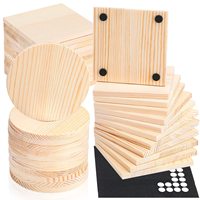 Vente en gros de dessous de verre décoratif en bois de pin/acacia/bambou tapis de tasse de table basse personnalisés avec logo gravé