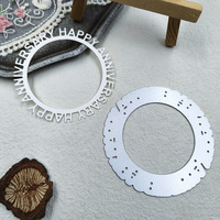 Matrices de découpe en métal « Joyeux Anniversaire », pochoirs, découpeuses pour scrapbooking, matrices de gaufrage pour la création de cartes en papier, artisanat fait main