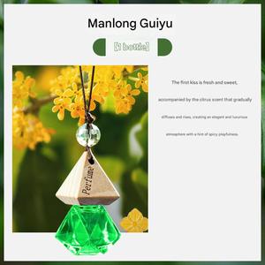 Luxury Colorful Portable Mini <b>Hanging</b> Wood Cool Glass Bottle Liquid <b>Car</b> Perfume <b>Air</b> <b>Freshener</b> Factory Price - Product Image 6