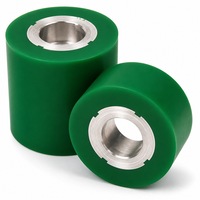 Roues industrielles en caoutchouc avec noyau en polyuréthane, roulettes de convoyeur, rouleaux pour robots AGV, fabrication OEM personnalisée