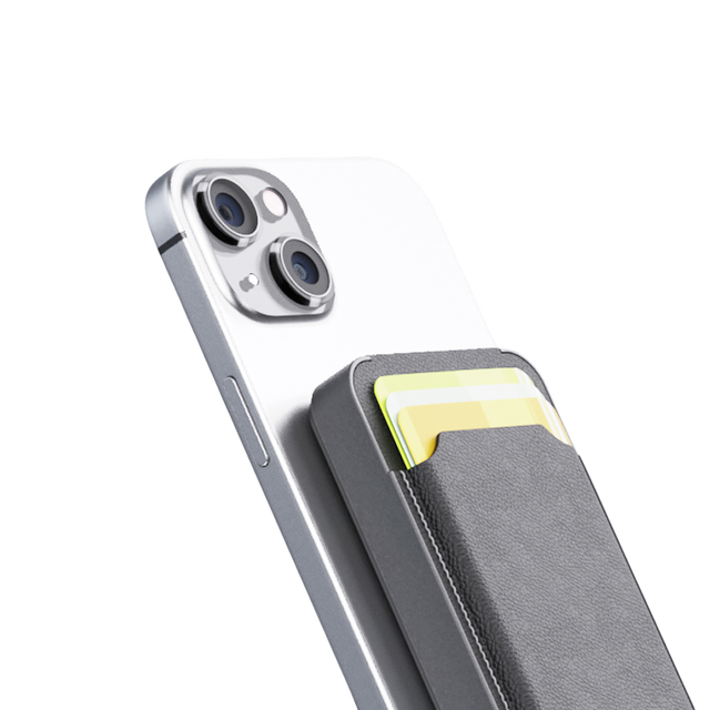 Ultrathin Leather Magnetic Mobile Phone Holder Wallet Credit Card Holder Customization Power Bank