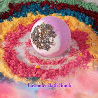 Coffret Cadeau Luxe de Boules de Bain Véganes Artisanales avec Fleurs Séchées de Lavande 110g – Bombes de Bain Effervescentes pour des Bains Relaxants