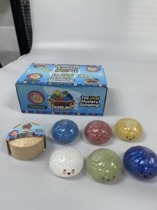 ของเล่นบลายด์บ็อกซ์รูปซาลาเปาไอน้ำยิ้มแย้มสีสันสดใส ทำจากวัสดุ TPR เป็นมิตรกับสิ่งแวดล้อม บีบได้ มีกลิตเตอร์ ช่วยคลายเครียด - Product Image 4