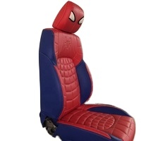 Funda de Asiento de Coche Roja de Gran Venta en <span class=keywords><strong>2020</strong></span>, Fundas de Asiento de Coche de Cuero PVC con Diseño de Spider-Man - Product Image 3