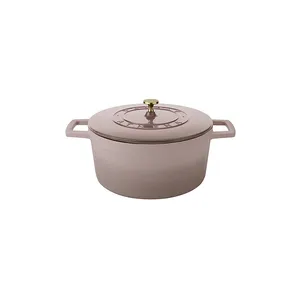 Manufacture Various Non-Stick Pans Enameled Cast Iron Cookware Round Hot Casserole Kitchen With Lids