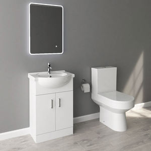 Hotel Supplier White Shaker Cabinets <strong>Ready</strong> <strong>Made</strong> Solid Wood <strong>Bathroom</strong> Cabinet Vanity - Product Image 5