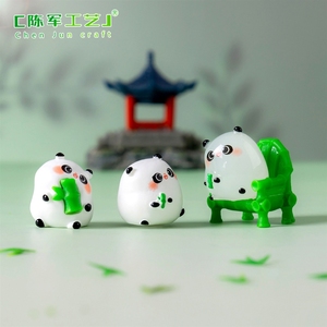 Accesorios Decorativos para Jardín, Panda Rojo Luminoso, Paisajismo, Suculentas, Bolsas Sorpresa Decorativas, Pequeños - Product Image 3