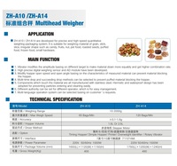 Peseuse multi-têtes automatique à 14 têtes pour machine d'emballage de sachets d'arachides grillées