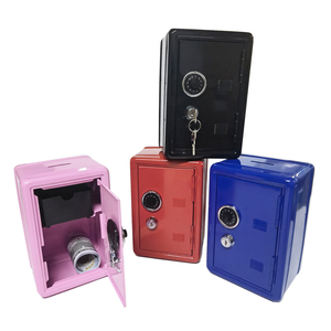 Alcancía para Niños con Candado, Caja de Seguridad de Metal para Monedas con Llave <span class=keywords><strong>y</strong></span> Contraseña - Product Image 4