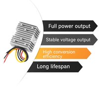 Convertisseur régulateur de tension DC/DC 240W monophasé, efficacité 90%, pour bandes LED et moteurs industriels, entrée 9-36V, sortie 12V 20A