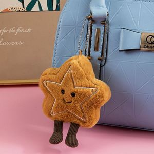 Colgante de Peluche Estrella de Navidad, Adorno Festivo para Árbol y Llavero para Bolso, Accesorio de Regalo Suave y Relleno para Decoración Navideña, Novedad 2025 - Product Image 4