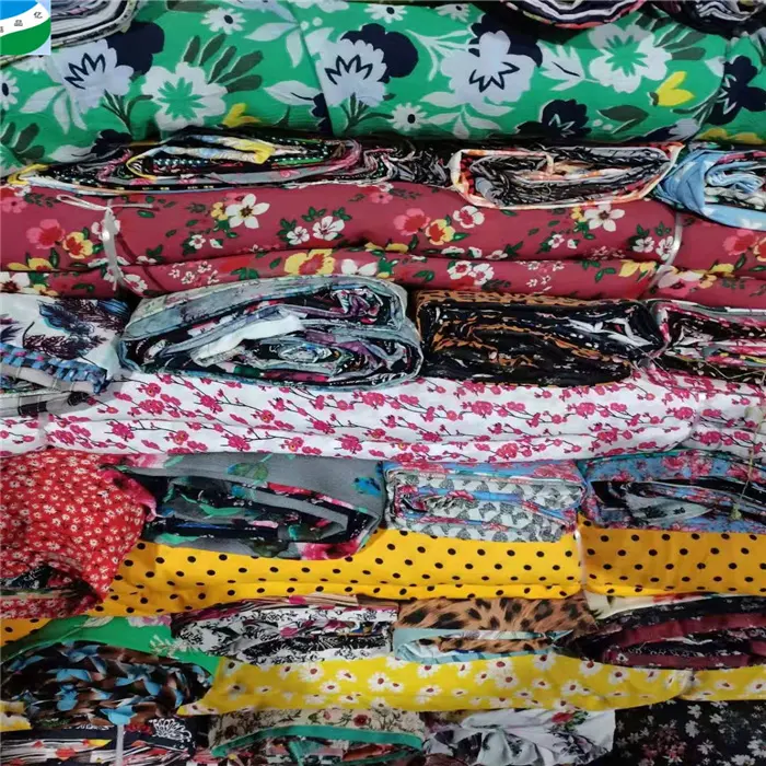 Rayon Challis Print Cutting Pieces 100% Cotton Plain Woven 3-10 Meters Ready Dead Stock for Clearance