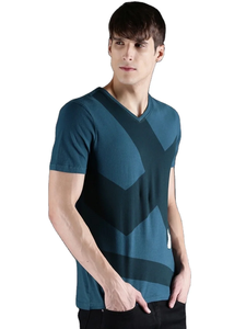 Camiseta de Punto Informal para Hombre 2024 de Buena Calidad, Transpirable y Ecológica, con Cuello Redondo, Corte Ajustado, Manga Corta y Diseño Estampado, Bangladesh - Product Image 2