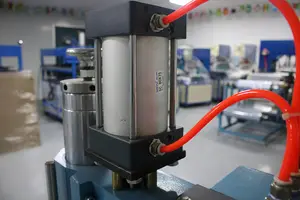 Máquina de soldadura neumática de alta frecuencia, Doble estación de 5-8kW, doble cabezal, para soldadura de plástico PVC