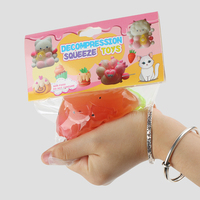 Jouets tendance 2024 OEM Taba Squishy, mignons jouets en peluche moelleux en forme de patte de chat pastèque Mochi, jouets anti-stress pour enfants