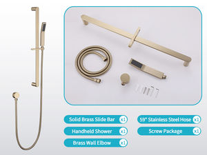 Accessoires de carrelage de salle de bain, Ensemble lavabo et <span class=keywords><strong>douche</strong></span>, Siège de toilette en céramique, Robinet de cuisine, Caméra espion intégrée, Panneau de lavabo, Mitigeur de baignoire - Product Image 2